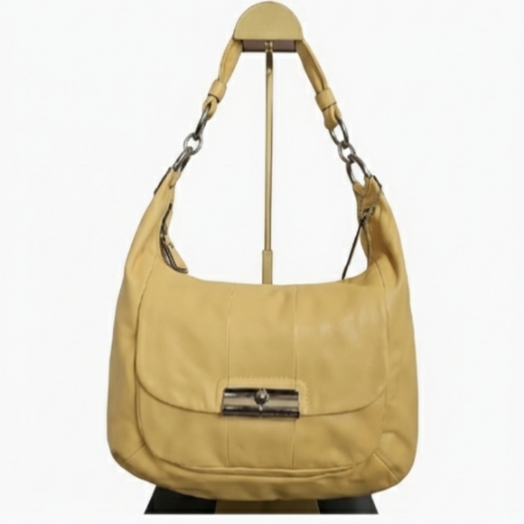 Coach Handbags - Coach NWT 2010 Kristin Yellow Leather Hobo Convertible Shoulder Bag MSRP $398